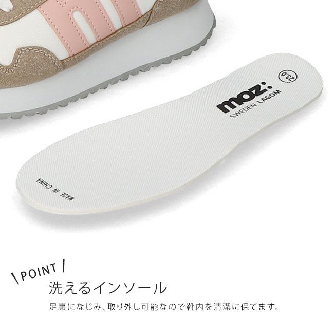 moz（モズ） スニーカー レディース 歩きやすい 履きやすい 疲れない