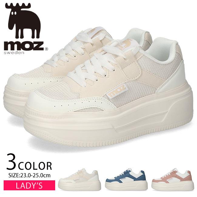 moz（モズ） スニーカー レディース 厚底 歩きやすい 履きやすい 疲れ