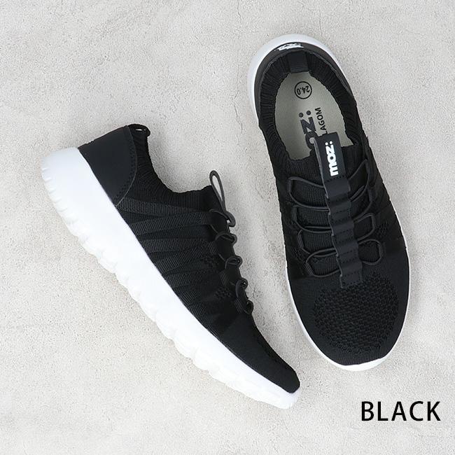 モモ moz モズ スニーカー スリッポン レディース ニットスニーカー