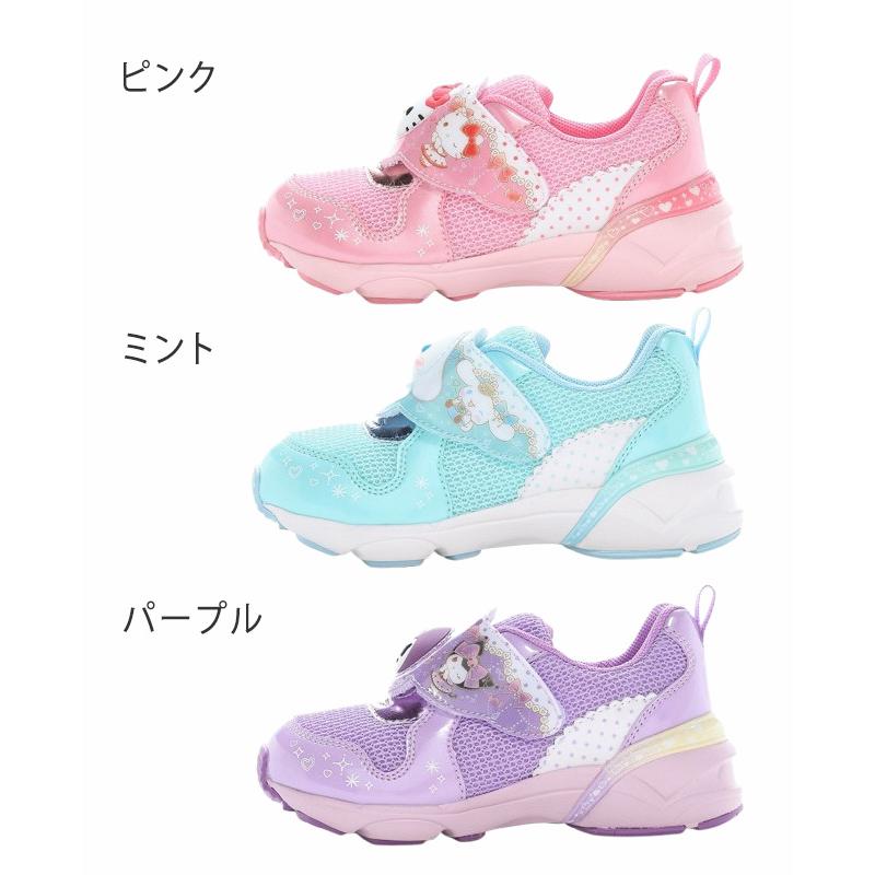 【サンリオ限定】【新品未使用】50周年記念 shoes MoonStar（ムーンスター） サンリオ スニーカー キッズ 女の子 光る靴