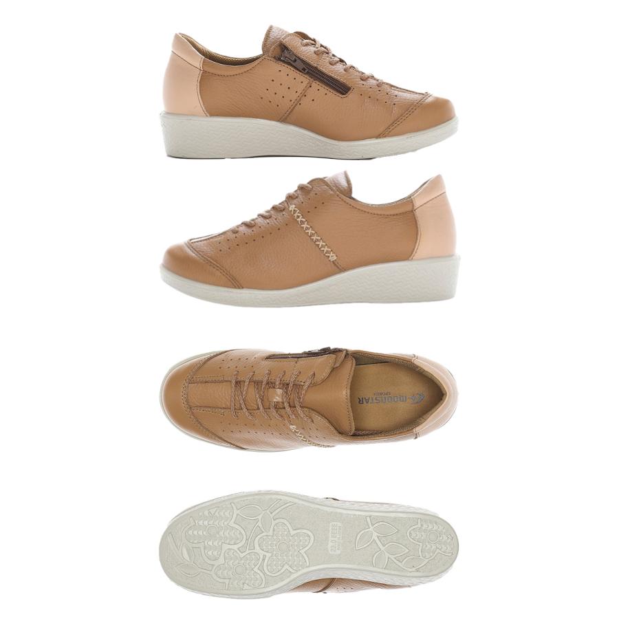 ムーンスター スポルス コンフォートシューズ レディース 外反母趾 4E