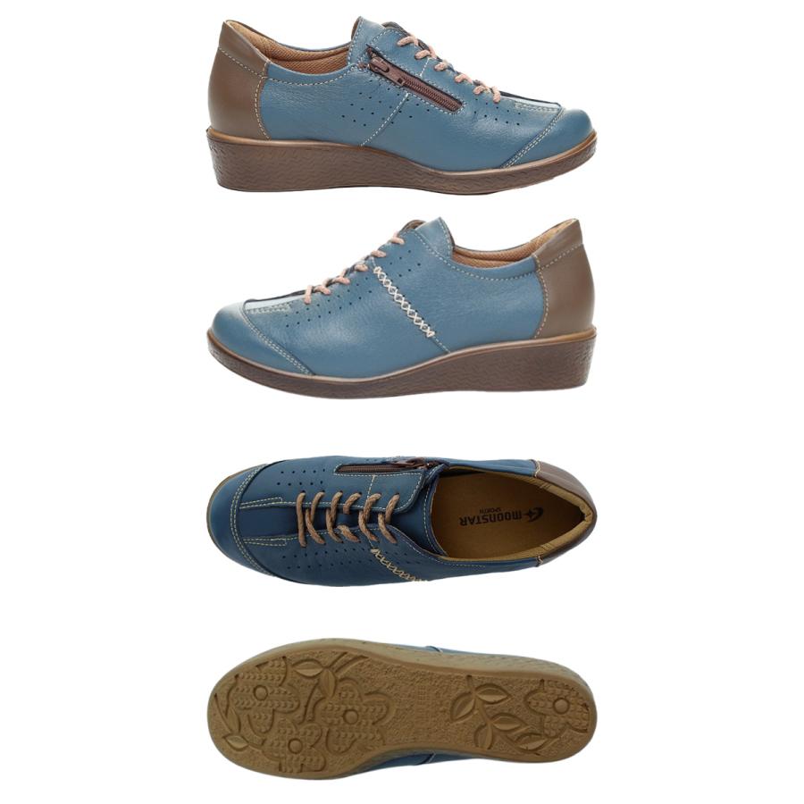 ムーンスター スポルス コンフォートシューズ レディース 外反母趾 4E