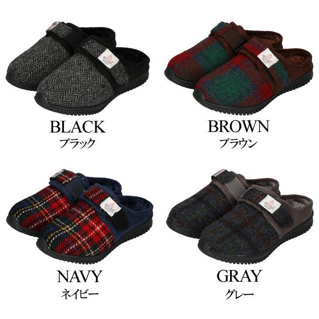 HARRIS TWEED（ハリスツイード） フェイクムートン サボ サンダル