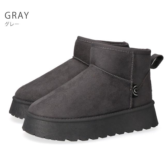 セルーアン ムートンブーツ レディース 歩きやすい 履きやす 2E 厚底  