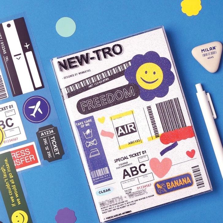 【新品未使用】タイム誌　バーコードステッカー付き 2枚)ドライブレコーダー常時録画ステッカー 24時間連続録画