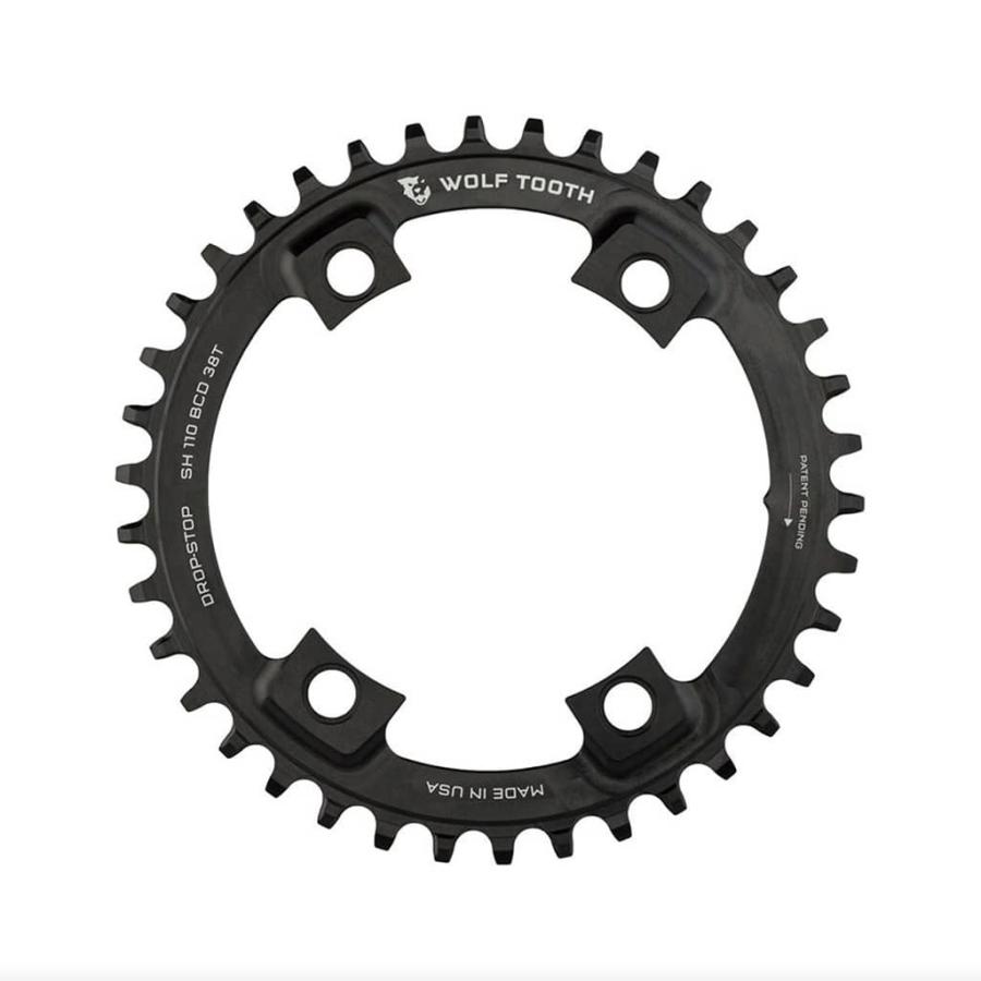 Wolf Tooth ウルフトゥース ナローワイド Drop Stop ChainRing 110PCD 4 Arm ドロップストップチェーンリング  110PCD 4アーム