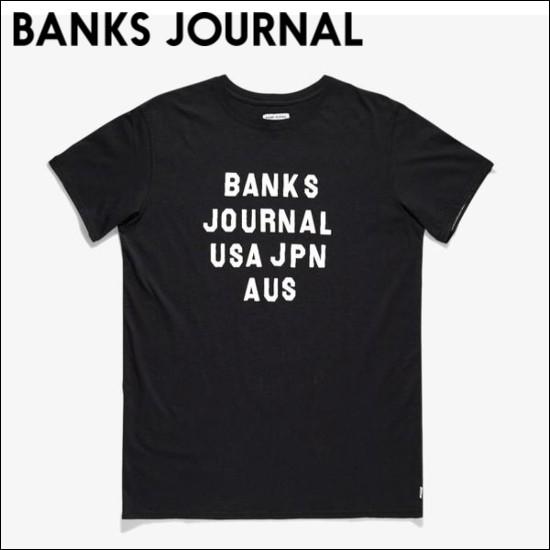 バンクス ロゴ Tシャツ BANKS JOURNAL HEMISPHERE TEE｜hakko-chem｜02
