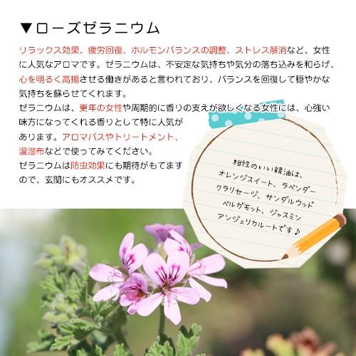 エッセンシャルオイル ローズゼラニウム アロマ 10ml 1本 : 発掘商会
