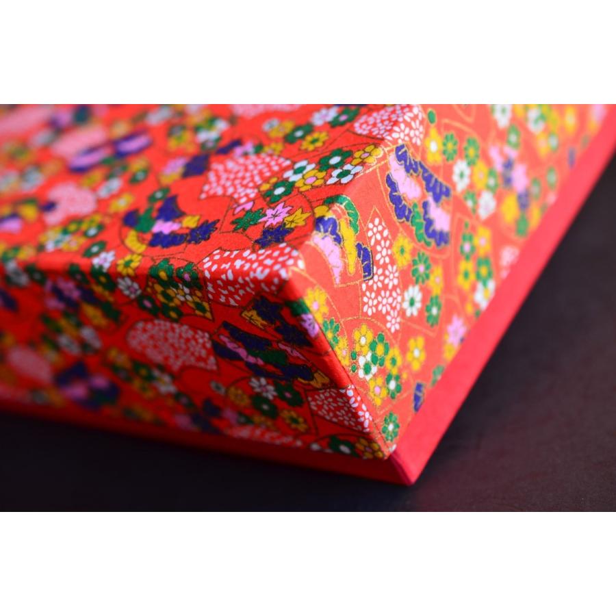 超豪華版A4サイズ友禅和紙文庫花扇、A4クリアファイル、A4箱、収納