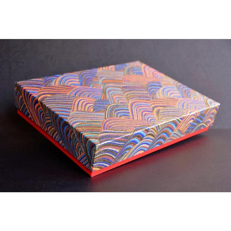 超豪華版A4サイズ友禅和紙文庫波しぶき、A4クリアファイル、A4箱、収納