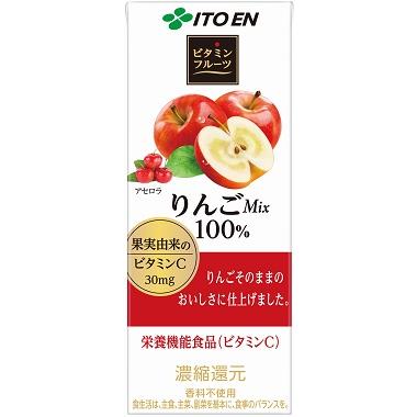 ビタミンフルーツ 【ビタミンフルーツ りんごMix 100％ 紙パック 200ml