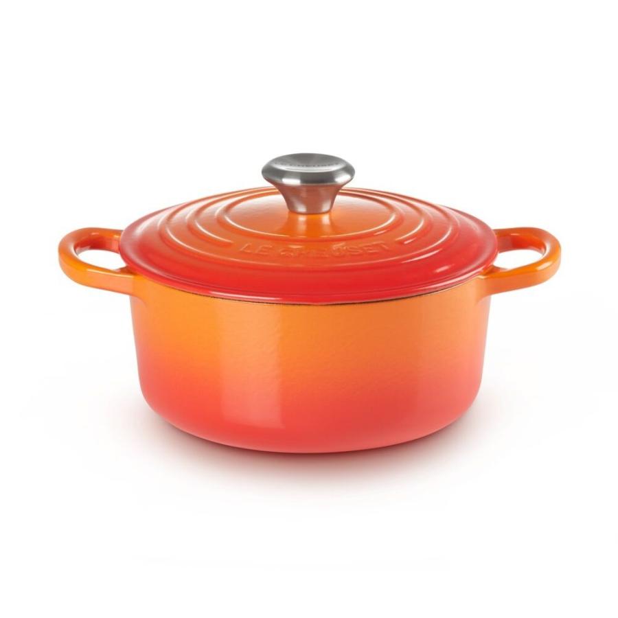 シグニチャー ココット・ロンド 22cm / オレンジ】LECREUSET 