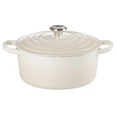 ココット・ロンド 【シグニチャー 22cm / メレンゲ】LECREUSET