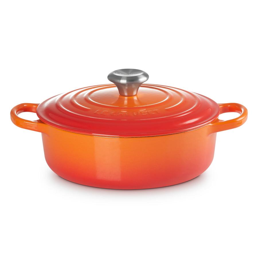 LE CREUSET シグニチャー　ココットジャポネーズ　24cm オレンジ ココット・ジャポネーズ 【シグニチャー 24cm / オレンジ】LECREUSET