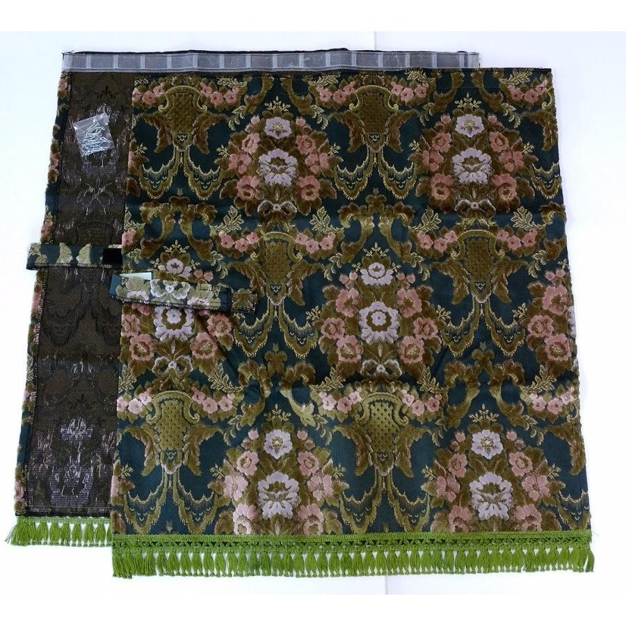 金華山 サイドカーテン 花かご 標準(650mm x 700mm) 左右セット 