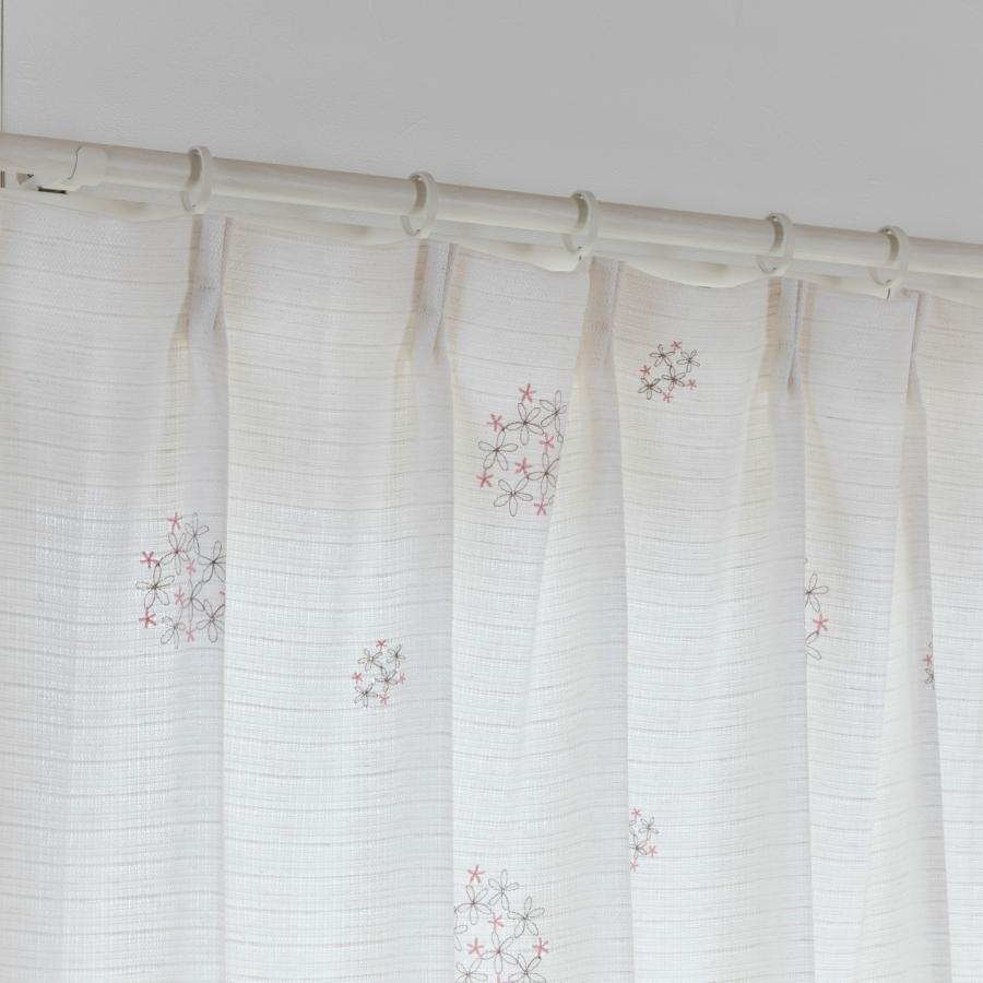 最終 在庫限り】【巾150cm×丈2サイズ展開】 《花柄刺繍厚地カーテン》2