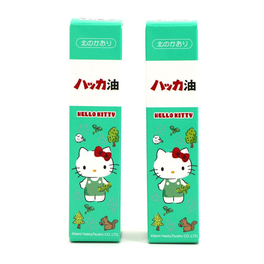 ハッカ油スプレー ハローキティ 本体×2本 (11.5ml×2本) ハローキティと北の動物たちコラボデザイン 北海道 北見 ハッカ油 スプレー メール便 送料無料｜hakodate-e-kombu｜07