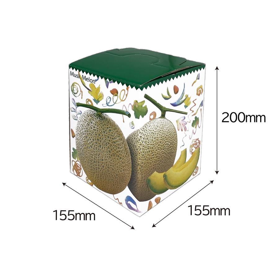 こなは メロンギフト用化粧箱 コロコロメロン 1ヶ入 手提箱 果物箱
