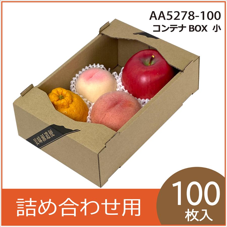 果物詰め合わせ用コンテナボックス小 果物箱 プレゼントボックス 贈答