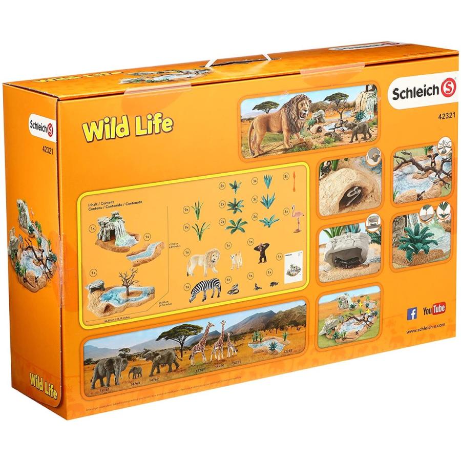 シュライヒ 水飲み場での大冒険 サバンナ ビッグセット 動物フィギュア 動物フィギュアの箱庭 通販 Yahoo ショッピング