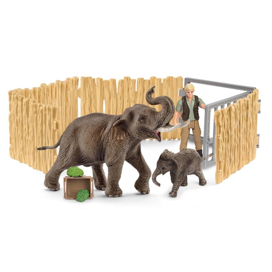 シュライヒ ゾウの親子 お世話セット 動物フィギュア 動物フィギュアの箱庭 通販 Yahoo ショッピング