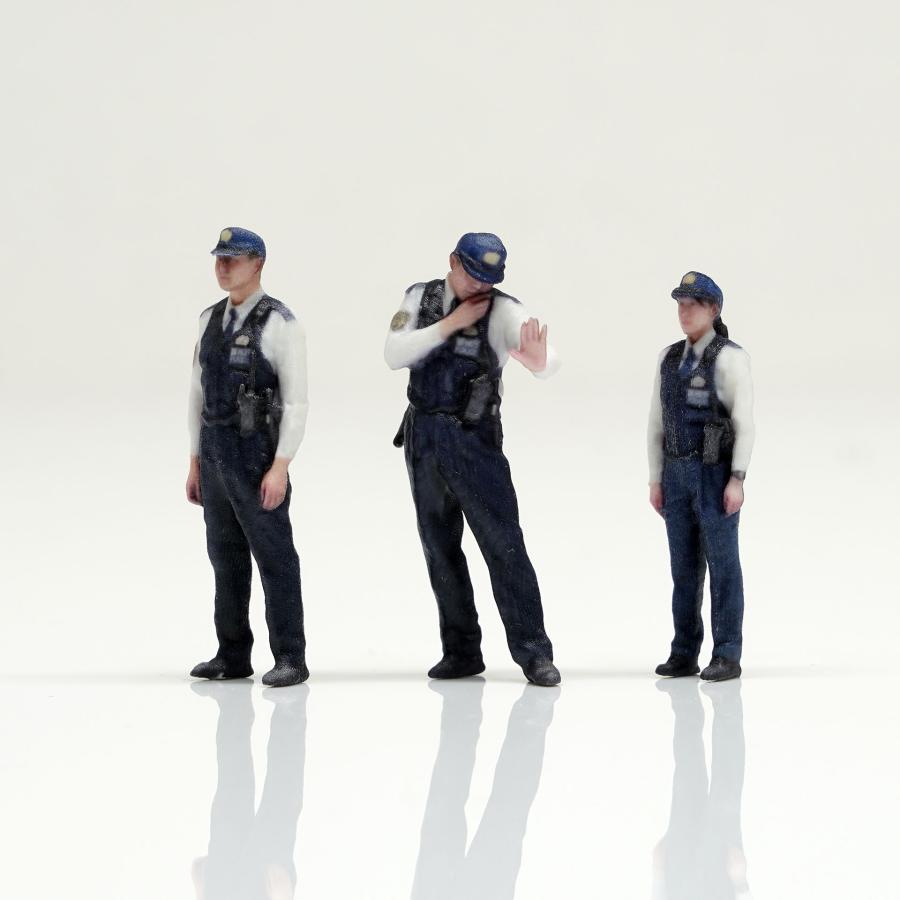 figreal 1/43警察官001(13) 3体 彩色済みフィギュア : 箱庭技研 - 通販