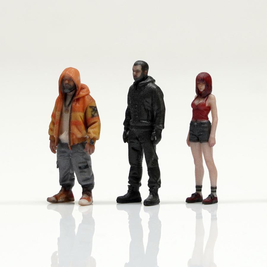 figreal 1/43 ストリートギャングセット002 3体 彩色済みフィギュア