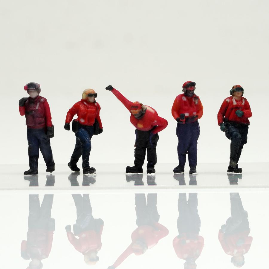 ミリタリーキャラクター フィギュアセット 貯金箱 5体 ミリタリー