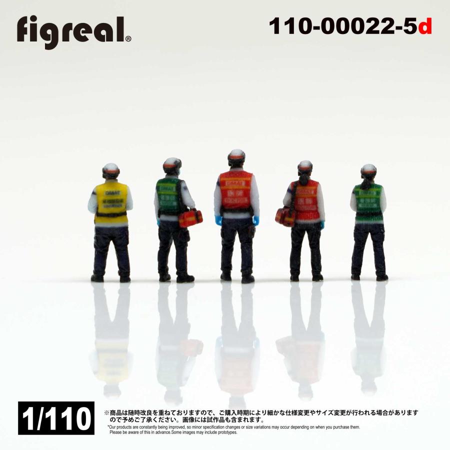 figreal 1/110 災害医療班セットA 白 5体 彩色済みフィギュア 110