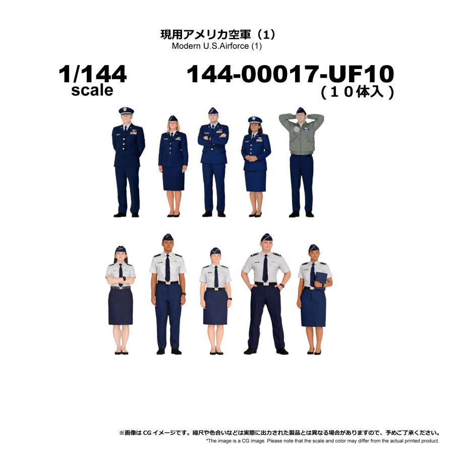 figreal 1/144 U.S.AIRFORCE アメリカ空軍(1) UF10 10体セット 隊員