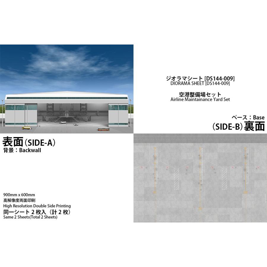 ジオラマシート 1/144 空港整備場 駐機場 民間 整備場 背景 ジオラマシート 1/144 空港整備場 駐機場 民間 整備場 背景