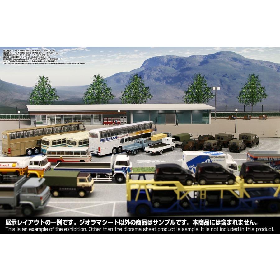 箱庭技研 ジオラマシート 1/64 SA/PAセット 駐車場 サービスエリア