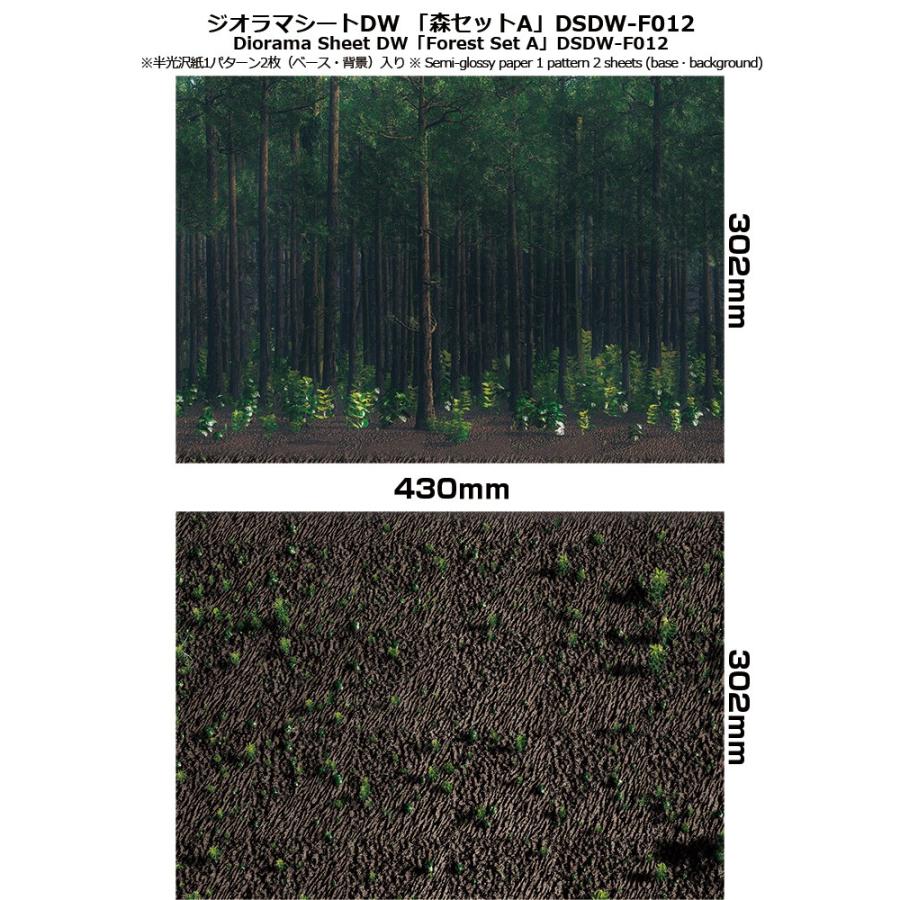 ジオラマシートDW　F012　森セットA　背景シート　森　箱庭技研　 |  | 01