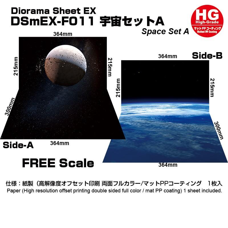 新規購入 箱庭技研 ジオラマシートmini ベース 宇宙セットa 515x364 1枚 背景 Ex F011hg コミック アニメ