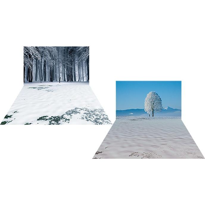 ジオラマシートmini-EX F019 冬セットA 1枚 背景シート 515 x 364mm