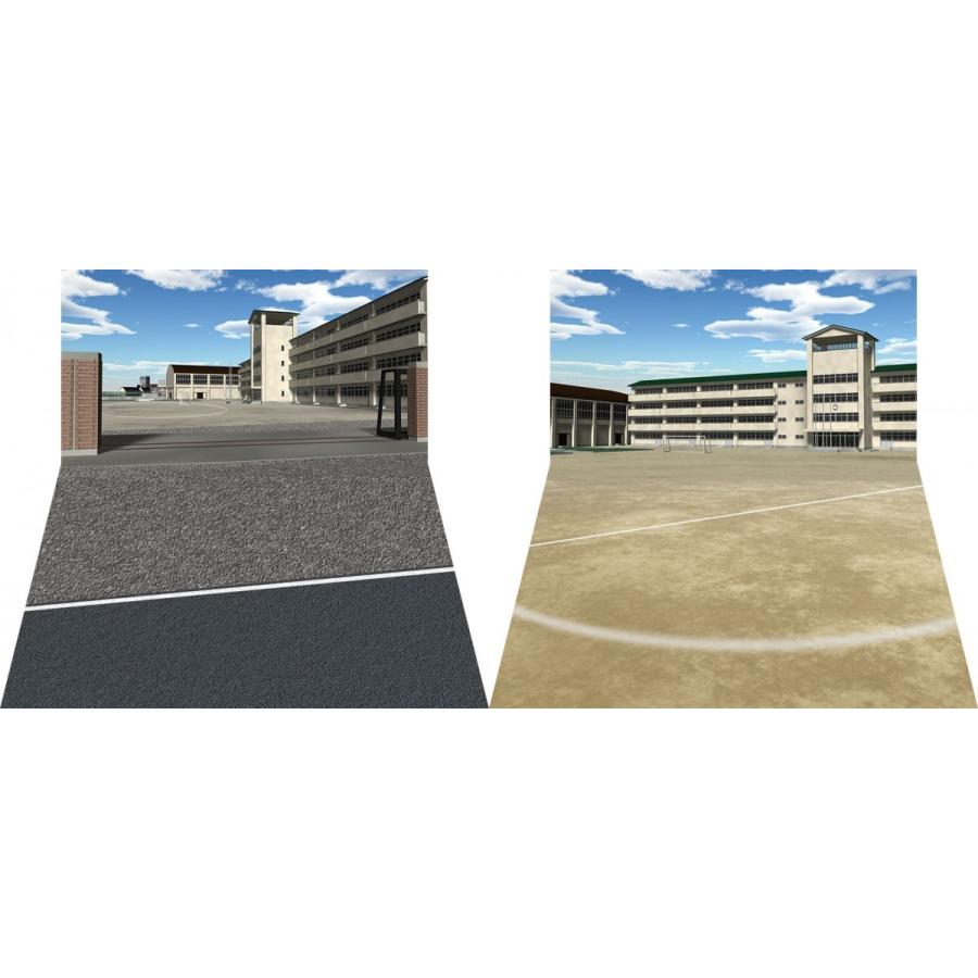 メーカー公式ショップ 箱庭技研 ジオラマシートmini M 学校セットａ 校門 校庭 Materialworldblog Com