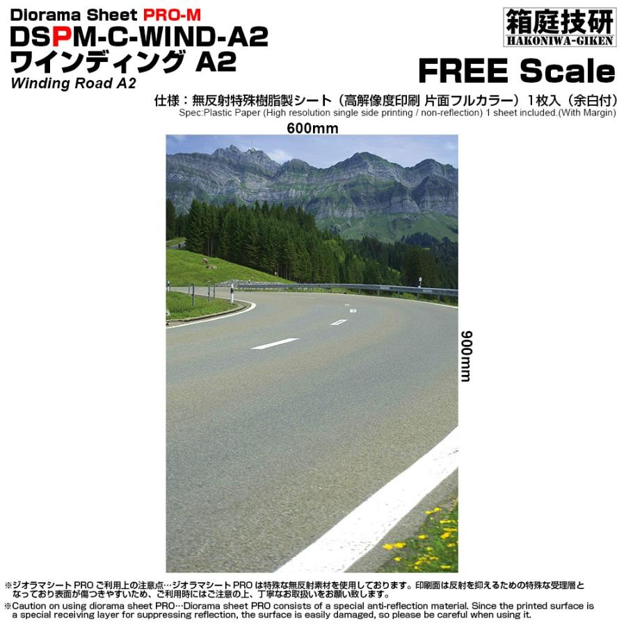 箱庭技研 ジオラマシートpro M ワインディングa2 900ｘ600mm 1 18 1 24 Dspm C Wind 箱庭技研 通販 Yahoo ショッピング