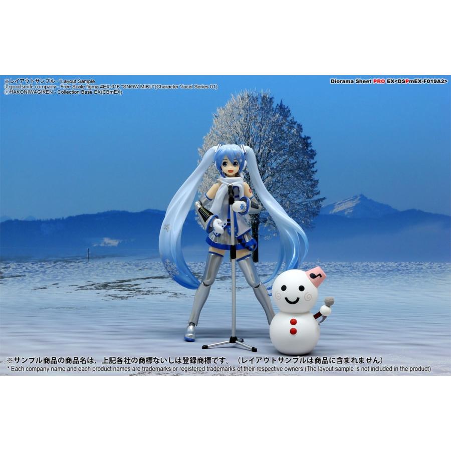 ジオラマシートPRO-EX 冬A2 雪原 幅364x長さ500mm 片面印刷 1枚 撮影用