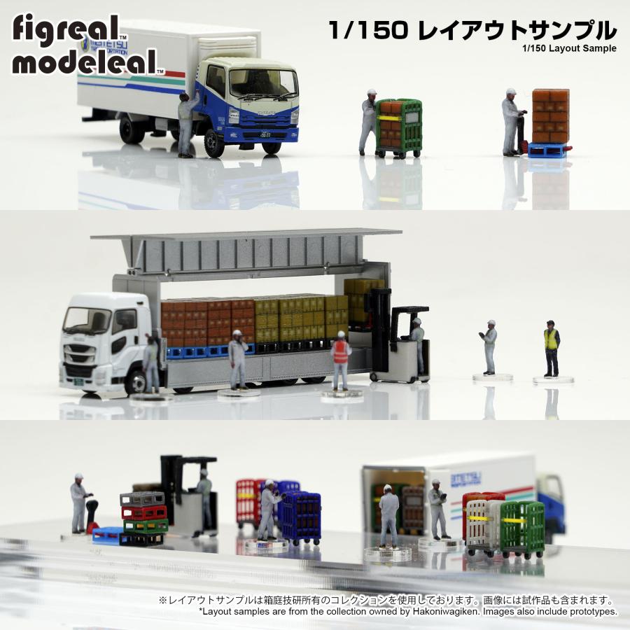 F150-00092 figreal 1/150 物流現場の作業員セット05 彩色済フィギュア｜hakoniwagiken｜08