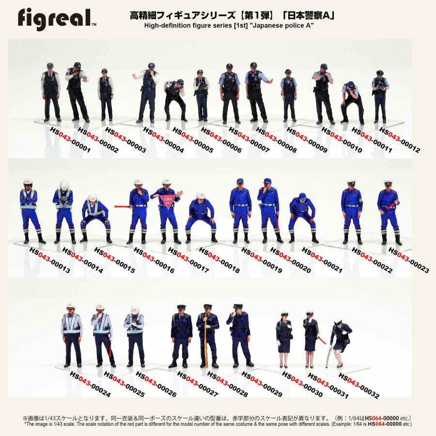 HS018-00009 figreal 日本警察官 1/18 高精細フィギュア : 箱庭 HS018-00009 figreal 日本警察官 1/18 高精細フィギュア : 箱庭