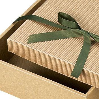 （ギフトボックス）リボン付きナチュラルBOX30号/100枚入（16-30）の画像