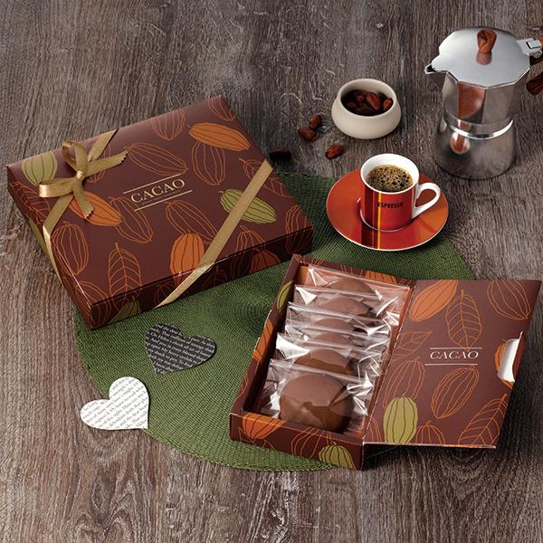 洋菓子用ギフトボックス）CACAOギフト 2R/100入（20-2835） : 箱の店