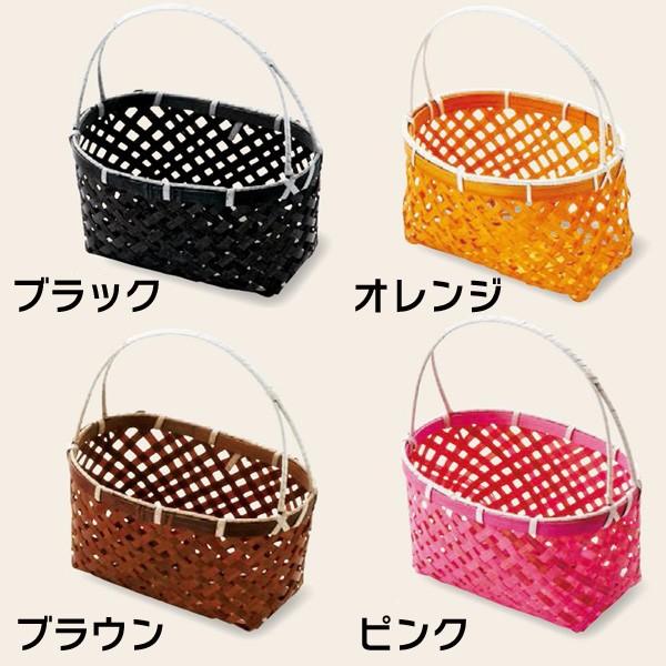 ラッピング用カゴ）手提げ小判篭（全4色）/80個入（AH-16795-8） : 箱