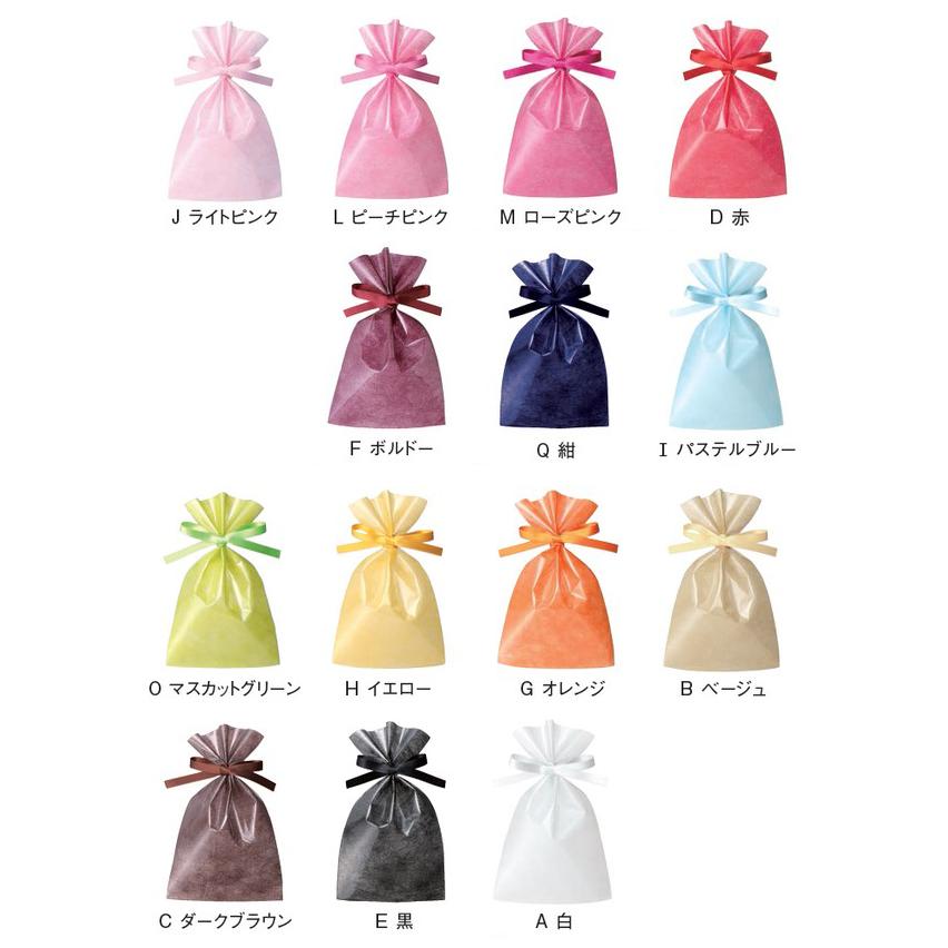 不織布巾着袋）ソフトバッグクリア2穴巾着 M/100枚入（ALS-164） : 箱
