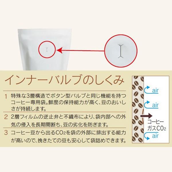 コーヒー用スタンドチャック袋100g インナーバルブ付 【小口