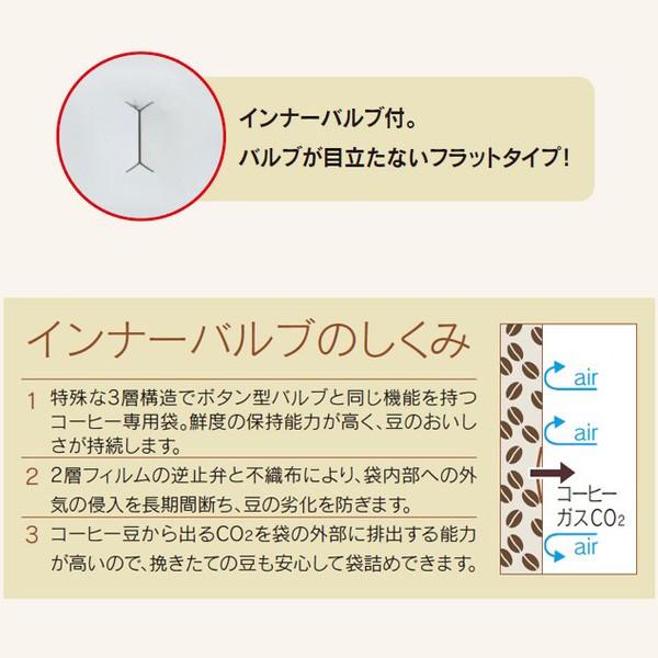 (コーヒー袋)インナーバルブ付500g用ガゼット袋(クラフト)/1000枚入(COT-905)|hakonomise|02
