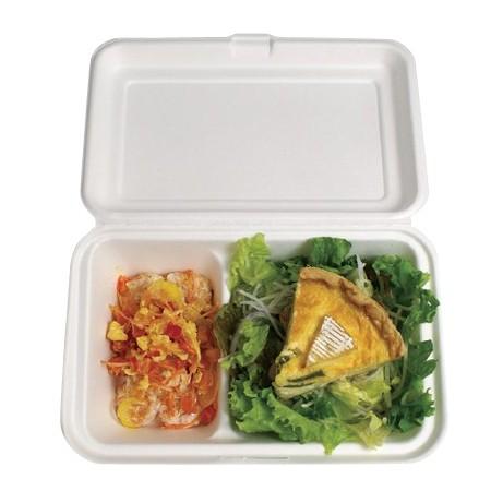 食品テイクアウト)フードパック仕切付/800枚入(EC-B002) : 箱 食品テイクアウト)フードパック仕切付/800枚入(EC-B002) : 箱