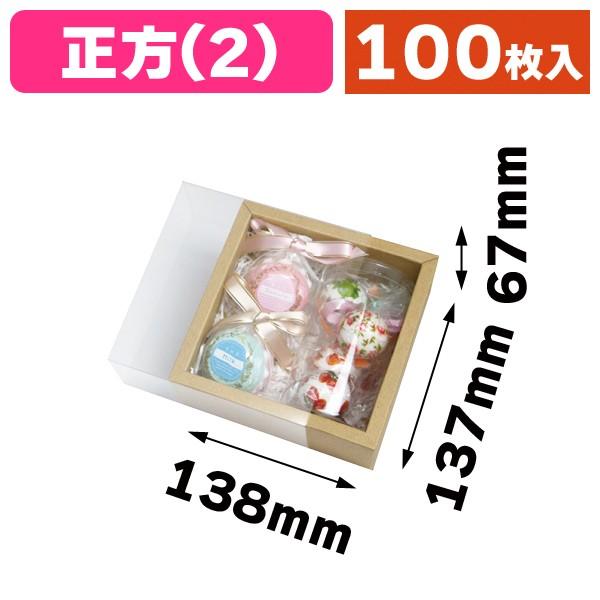 （ギフトボックス）クリアスリーブ2 正方/100枚入（EE-601）