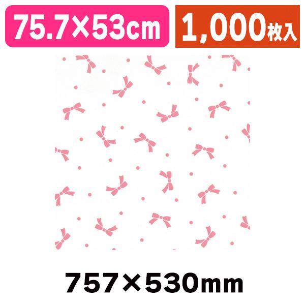 シモジマ - 荷拵え紙 半才 ニューシュロの葉 サクラ色 100枚入/1000枚入（K05-4901755204919-1S） 包装紙-キッチン、日用品、文具-文具、ステーショナリー