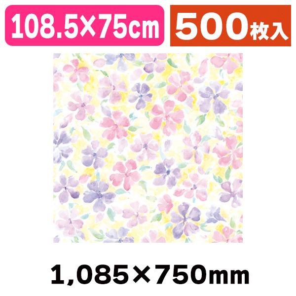 包装紙 全判 フラワーカクテル 100枚入/500枚入（K05-4901755210293-5H）